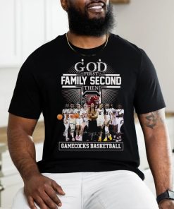God First Family Second Then South Carolina Gamecocks WBB Signatures Shirt