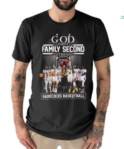 God First Family Second Then South Carolina Gamecocks WBB Signatures Shirt