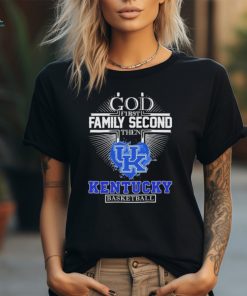 God First Family Second then Kentucky Basketball 2024 Logo Shirt