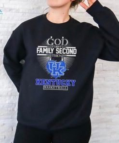 God First Family Second then Kentucky Basketball 2024 Logo Shirt