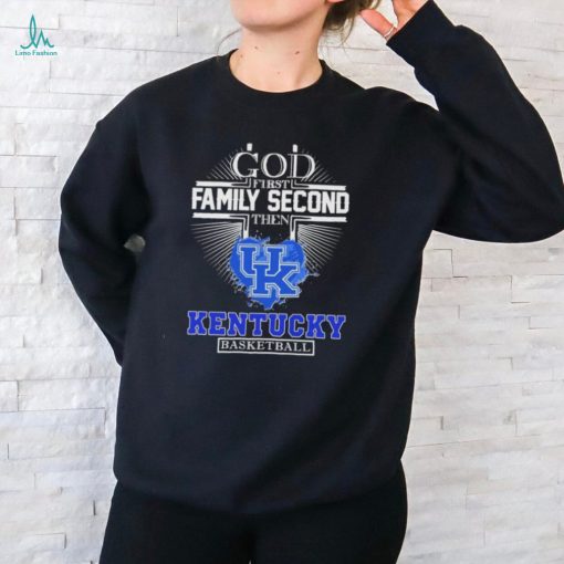 God First Family Second then Kentucky Basketball 2024 Logo Shirt