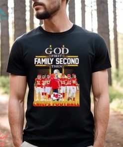 God first family second then Chiefs football graphic shirt