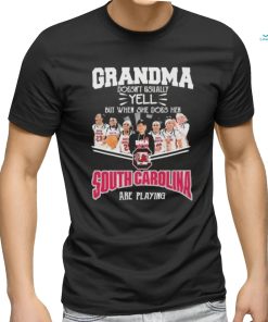 Grandma Doesn’t Usually Yell But When She Does Her South Carolina Gamecocks Basketball Are Playing Shirt