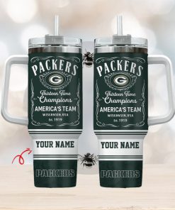 Green Bay Packers Personalized NFL Jack Daniel’s 40oz Stanley Tumbler