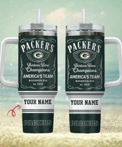 Green Bay Packers Personalized NFL Jack Daniel’s 40oz Stanley Tumbler