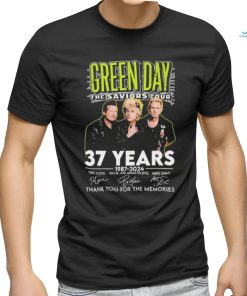 Green Day The Saviors Tour 37 Years 1987 2024 Thank You For The Memories Signatures Shirt