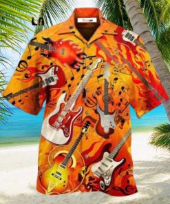 Guitar Is My Life Notes Hawaiian Shirt