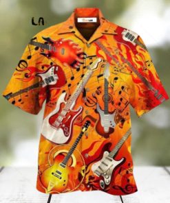 Guitar Is My Life Notes Hawaiian Shirt