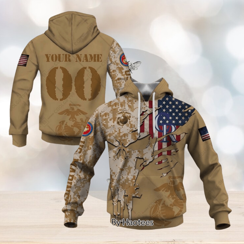 HOT TREND MLB Colorado Rockies Marine Camo Hoodie HOT TREND MLB Colorado Rockies Marine Camo Hoodie