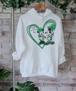 Happy St Patricks Day Mickey Minnie Heart shirt