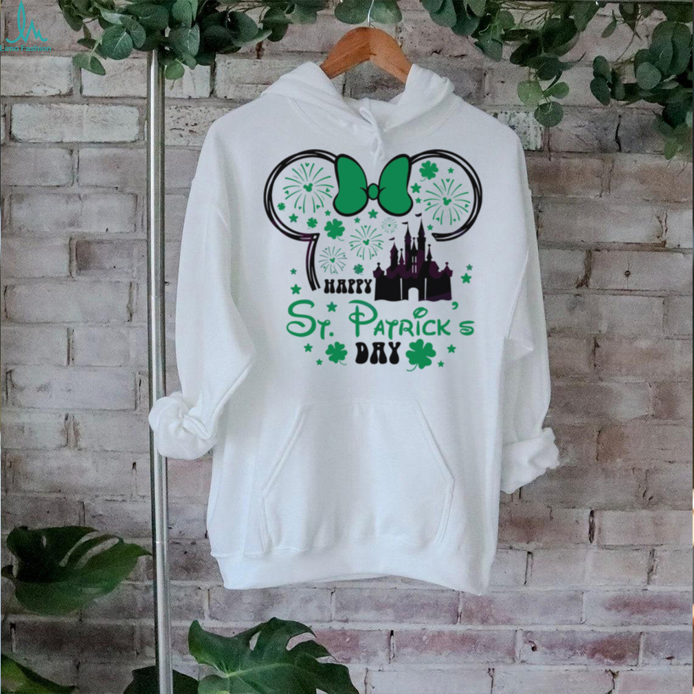 Happy St Patricks Day Minnie Head Castle shirt