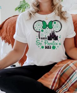 Happy St Patricks Day Minnie Head Castle shirt