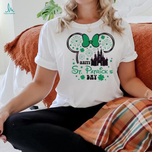 Happy St Patricks Day Minnie Head Castle shirt