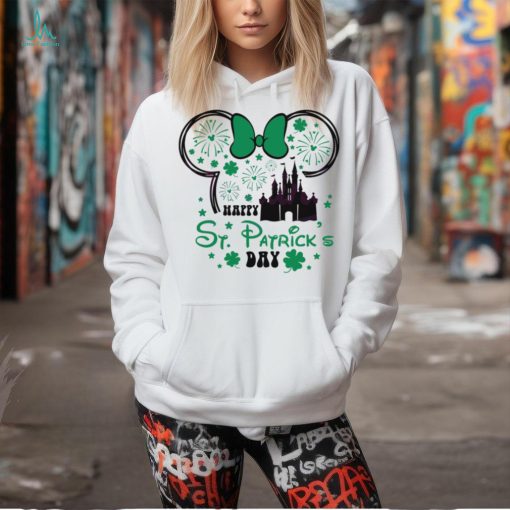 Happy St Patricks Day Minnie Head Castle shirt