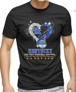 Heart Kentucky Wildcats Let’s Go Wildcats NCAA Men’s Basketball Champions Shirt