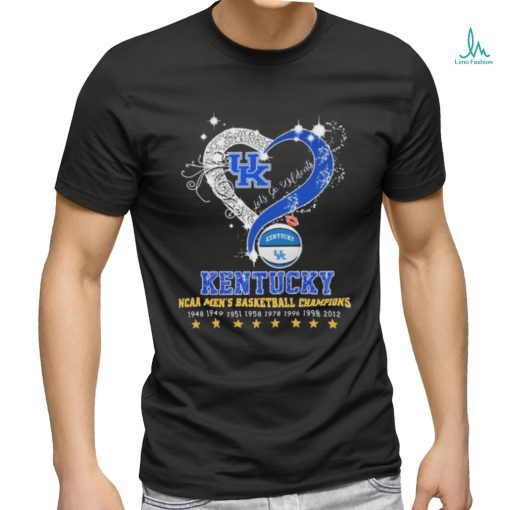 Heart Kentucky Wildcats Let’s Go Wildcats NCAA Men’s Basketball Champions Shirt