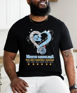 Heart North Carolina Tar Heels Let’s Go Tar Heels NCAA Men’s Basketball Champions Shirt