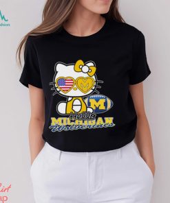 Hello Kitty Michigan Wolverines Shirt