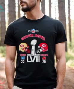 Helmets 2024 Super Bowl LVIII San Francisco 49ers 22 Kansas City Chiefs 25 shirt