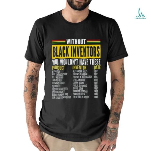 History Of Forgotten Black Inventors Black History Month T Shirt