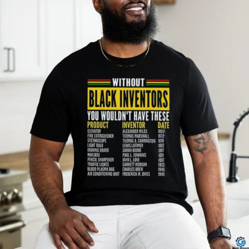 History Of Forgotten Black Inventors Black History Month T Shirt