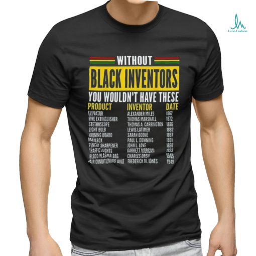 History Of Forgotten Black Inventors Black History Month T Shirt