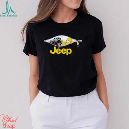 Homer Simpson Jeep Zipper Shirt