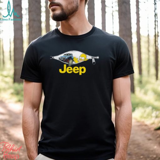 Homer Simpson Jeep Zipper Shirt