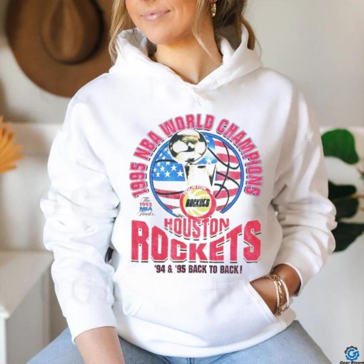 Houston Rockets 1995 NBA World Champions back to back shirt