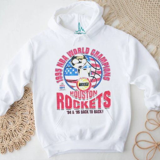 Houston Rockets 1995 NBA World Champions back to back shirt