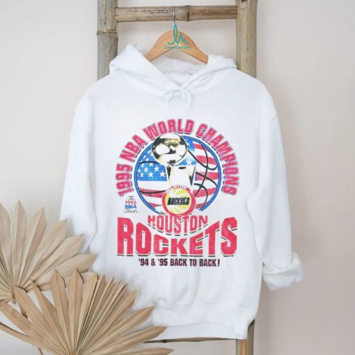 Houston Rockets 1995 NBA World Champions back to back shirt
