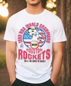 Houston Rockets 1995 NBA World Champions back to back shirt