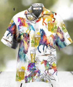 I Like Horse And Beer Hawaiian Shirt