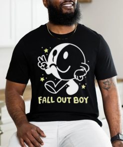 Icon White Black Fall Out Boy Peace Smiley Pullover shirt