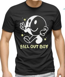 Icon White Black Fall Out Boy Peace Smiley Pullover shirt