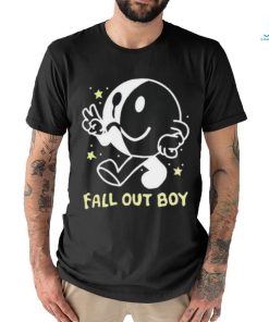 Icon White Black Fall Out Boy Peace Smiley Pullover shirt