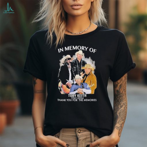 In Memory Of Toby Keith Thank You For The Memories Shirt