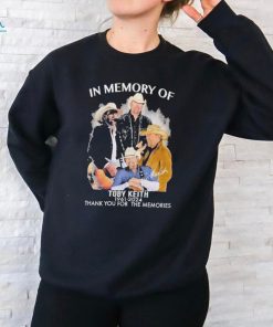 In Memory Of Toby Keith Thank You For The Memories Shirt