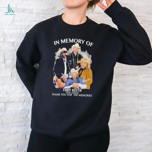 In Memory Of Toby Keith Thank You For The Memories Shirt