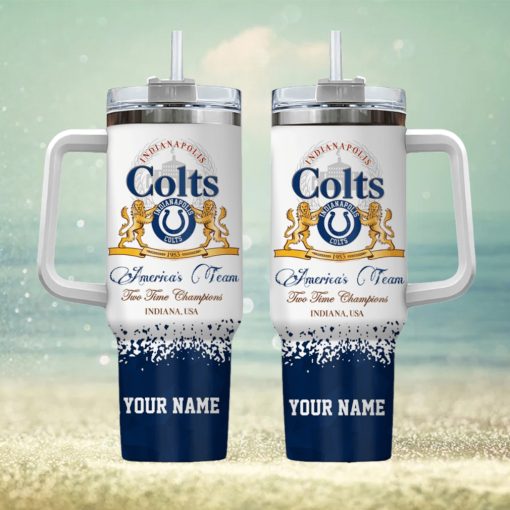 Indianapolis Colts Personalized NFL Champions Modelo 40oz Stanley Tumbler