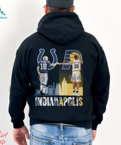 Indianapolis Players 18 Manning and 31 Millers Signatures Shirt