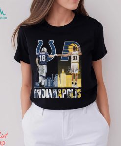 Indianapolis Players 18 Manning and 31 Millers Signatures Shirt