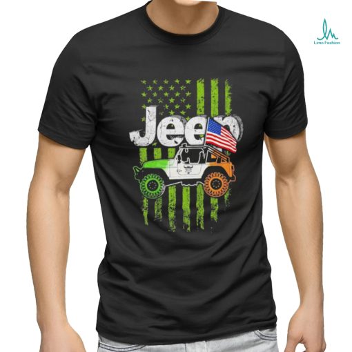 Ireland Car Jeep Flag American Shirt