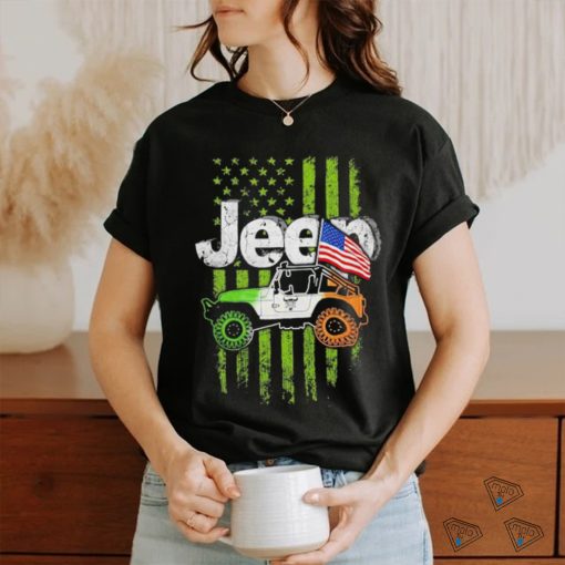 Ireland Car Jeep Flag American Shirt