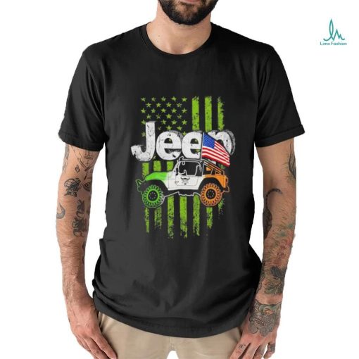 Ireland Car Jeep Flag American Shirt