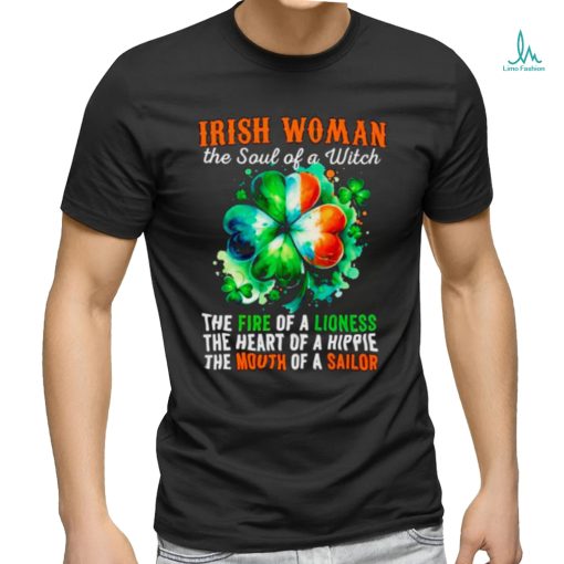 Irish woman the soul of a witch clover St Patrick’s day shirt