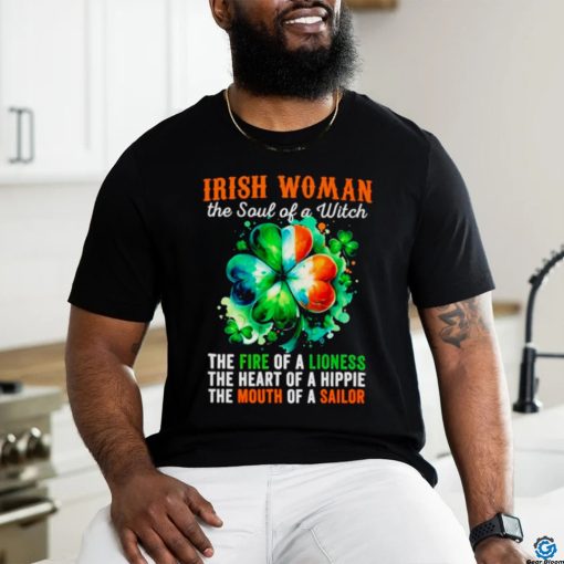Irish woman the soul of a witch clover St Patrick’s day shirt
