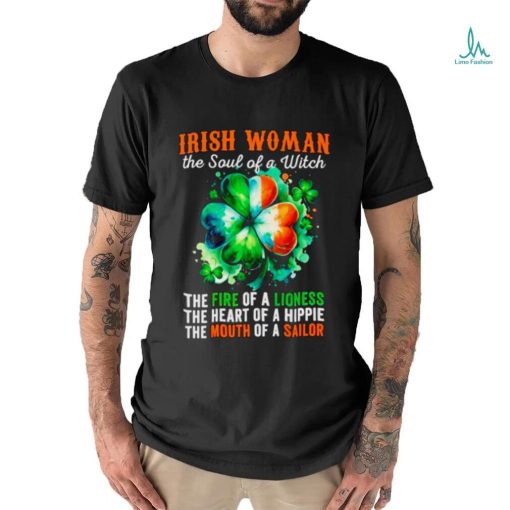 Irish woman the soul of a witch clover St Patrick’s day shirt