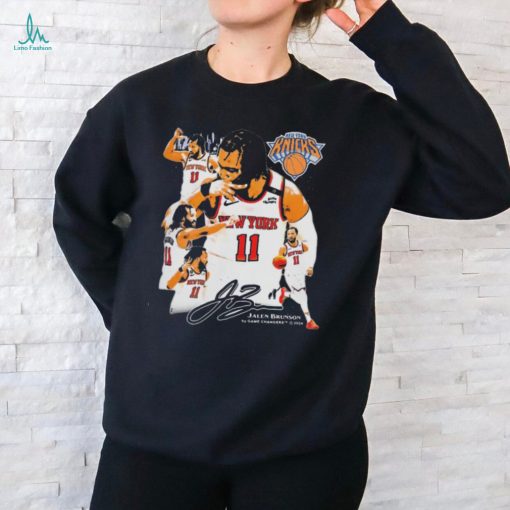 Jalen Brunson V2 Tee #11 New York Knicks signature t shirt