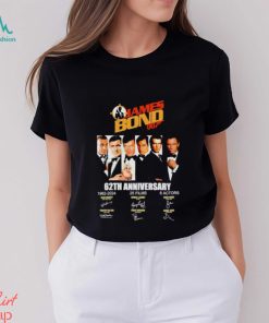 James Bond 007 62th anniversary 1962 2024 signatures shirt